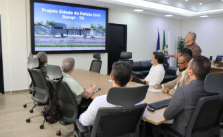 Projeto da Cidade da Polícia Civil em Gurupi é apresentado na Secretaria da Segurança Pública