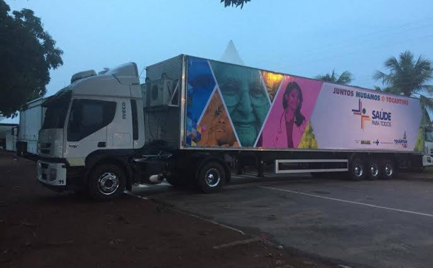 Unidades móveis já estão posicionadas para ofertar a população serviços oftalmológicos, clínicos e cirúrgicos