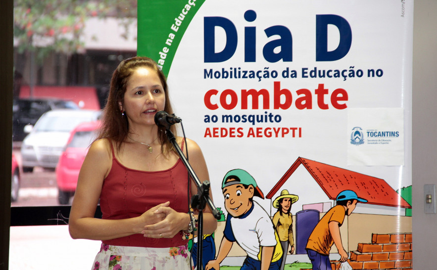A mobilização contou com a palestra da diretora de Vigilância Epidemiológica das Doenças Vetoriais e Zoonoses, da Secretaria da Saúde, Mary Ruth