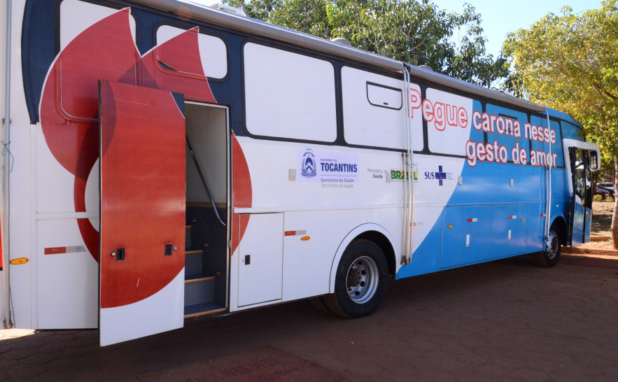A unidade móvel de coleta do Hemocentro estará na Praça dos Girassóis nos dias 20, 21 e 22 para atender aos servidores públicos estaduais .JPG