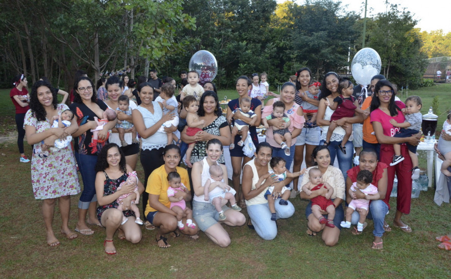 Encontro reuniu dezenas de doadoras de leite materno no Parque Cesamar