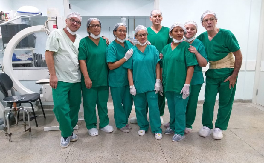 Equipe responsável pela realização dos procedimentos