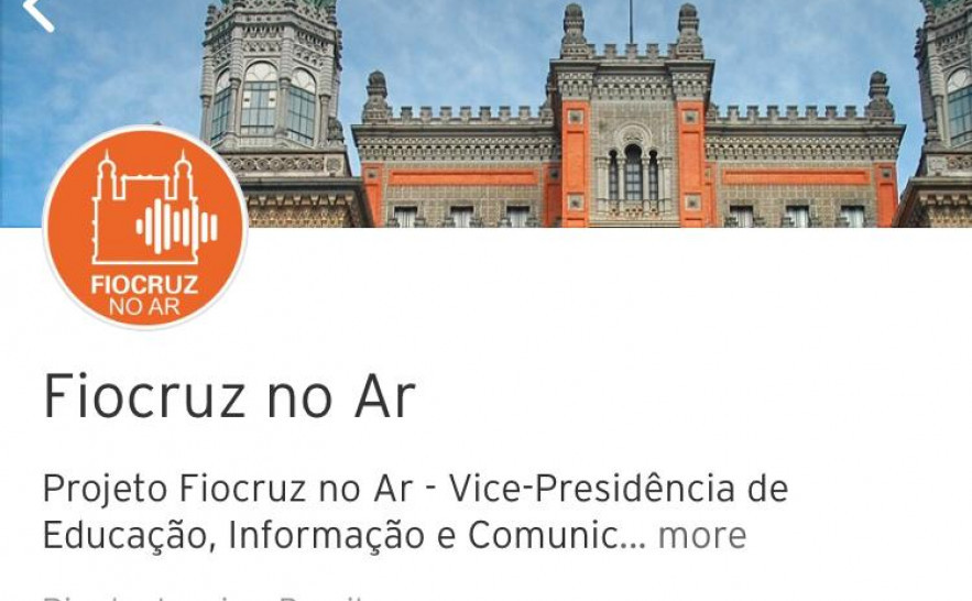 Projeto Fiocruz no Ar é uma iniciativa da Fundação Oswaldo Cruz e distribui informações relacionadas à Saúde para a população em geral
