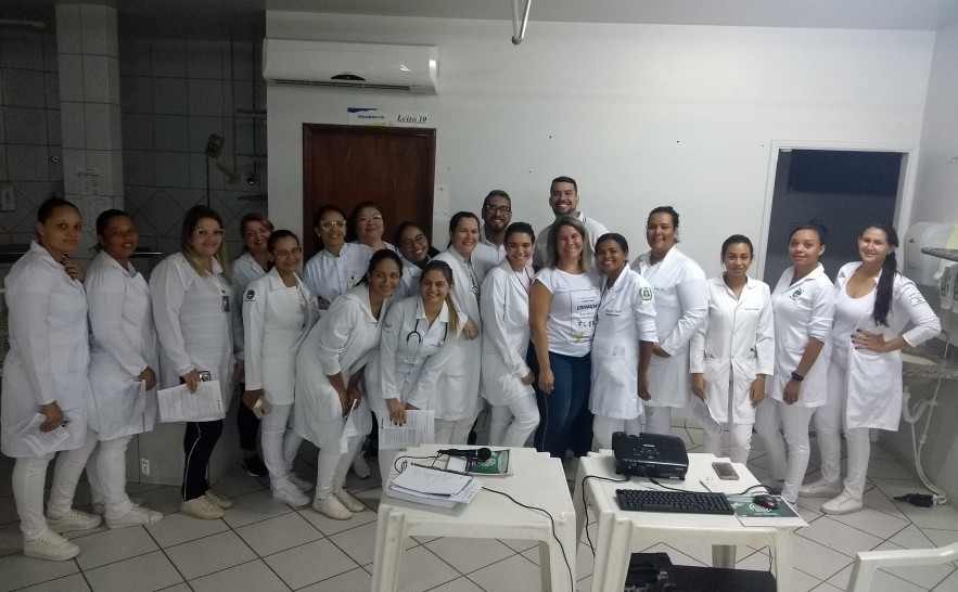 O objetivo do evento foi orientar os servidores no manejo adequado ao receber pacientes com suspeita de meningites
