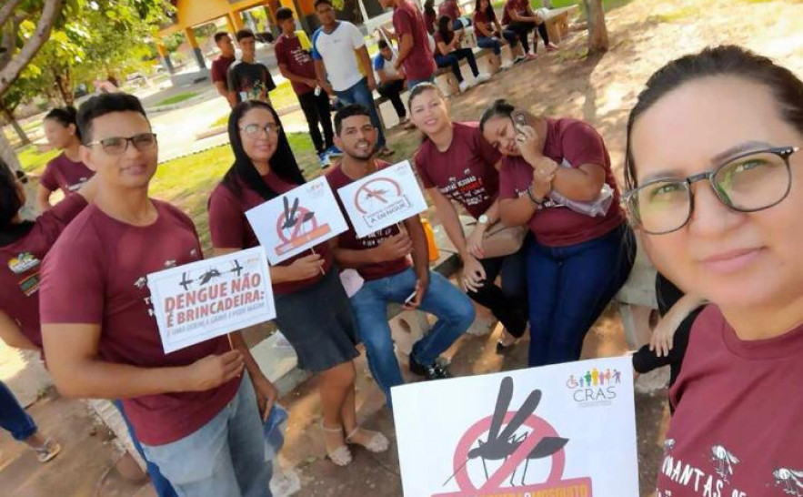 Mobilização em caminhada de Combate ao Aedes em Santa Fé do Araguaia