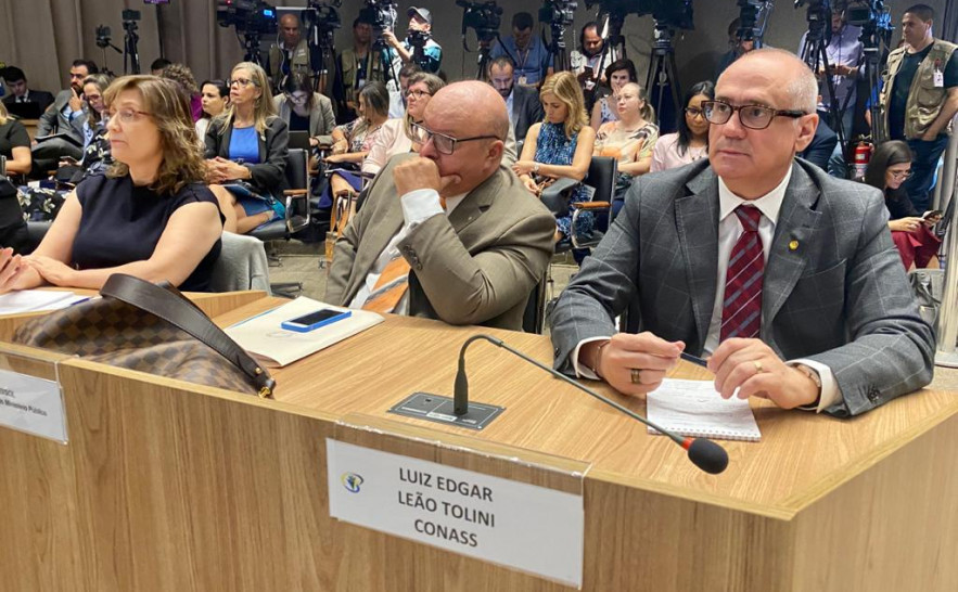 Edgar Tollini representando TO em reunião com Ministro da Saúde