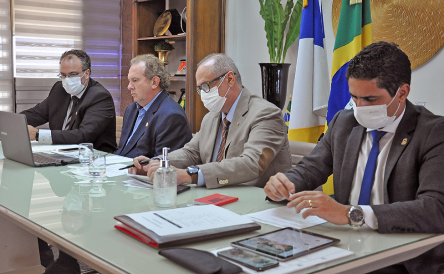 Governador Mauro Carlesse participa de videoconferência com presidente Bolsonaro
