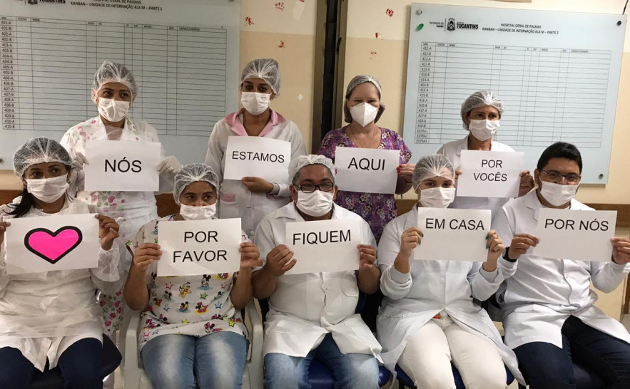 Profissionais fazem apelo à população 