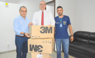 Saúde recebe doação de máscaras com válvulas da empresa Energisa