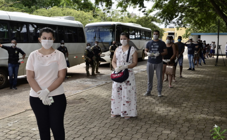 Assim que chegaram à Capital, os alunos foram levados para o Hospital Geral de Palmas