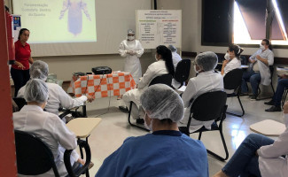 Saúde capacita mais servidores do Hospital Geral de Palmas sobre uso adequado de equipamentos de proteção