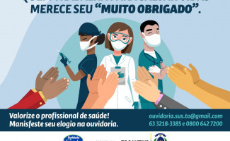 Governo do Tocantins promove reconhecimento de profissionais da Saúde por meio de Ouvidoria
