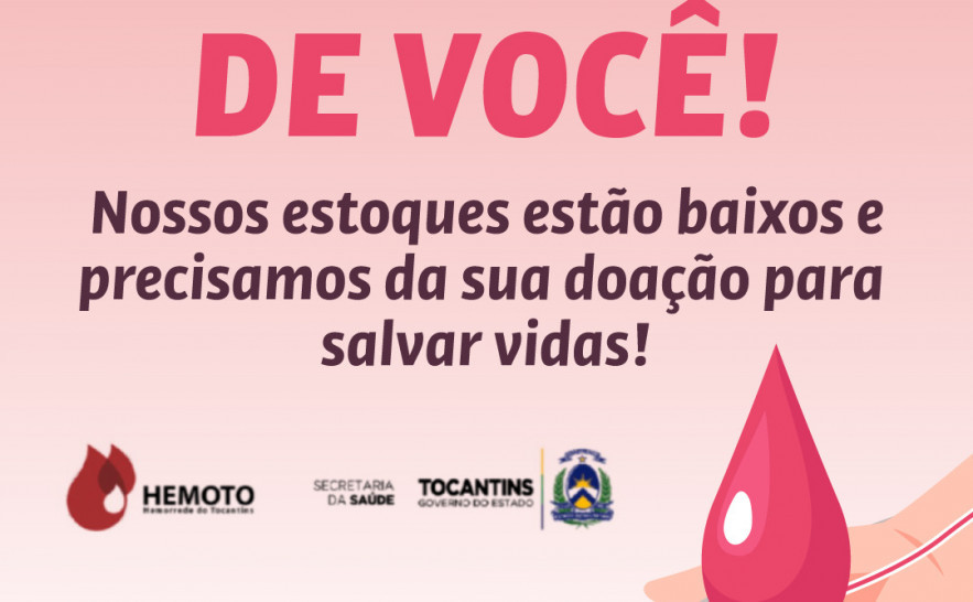 Os hemocentros do Estado estão realizando as doações conforme agendamento prévio.