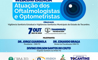 Vigilância Sanitária e CRM-TO discutem atuação dos oftalmologistas e optometristas em webconferência