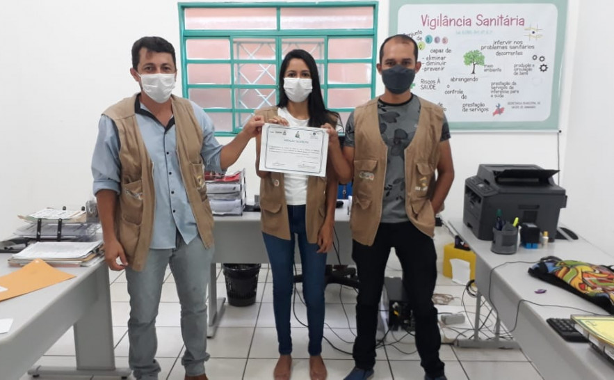 Equipe de Ananás foi uma das 16 homenageadas pela Vigilância Sanitária Estadual