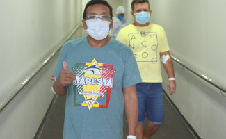 Hospital Estadual de Combate à Covid-19 concede alta a pacientes oriundos de Manaus