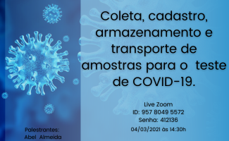 Lacen realiza webconferência sobre cuidados com amostras para o teste da Covid-19