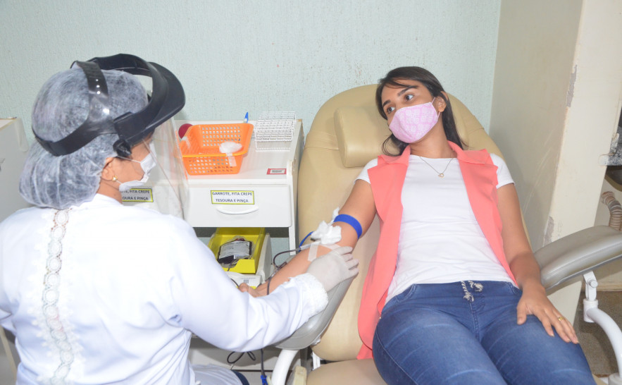 Em 2020, 5.296 mulheres realizaram a doação de sangue nos hemocentros do Estado.