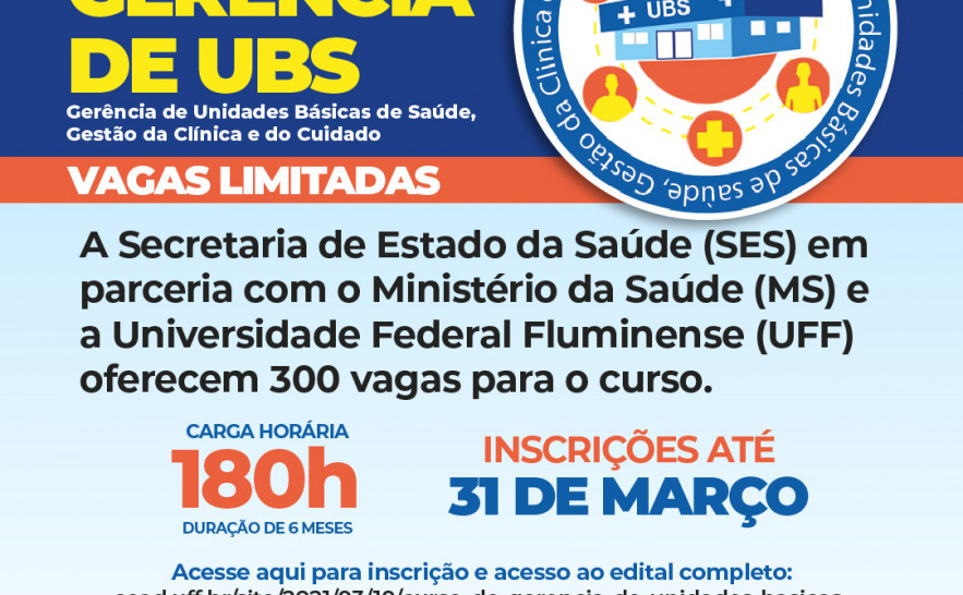 Interessados tem até o dia 31 de março para realizarem as inscrições