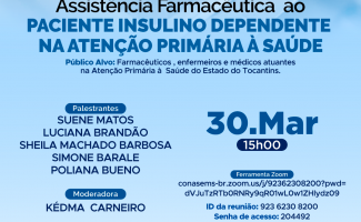 Assistência farmacêutica realiza webconferência com esclarecimentos sobre pacientes insulino dependentes