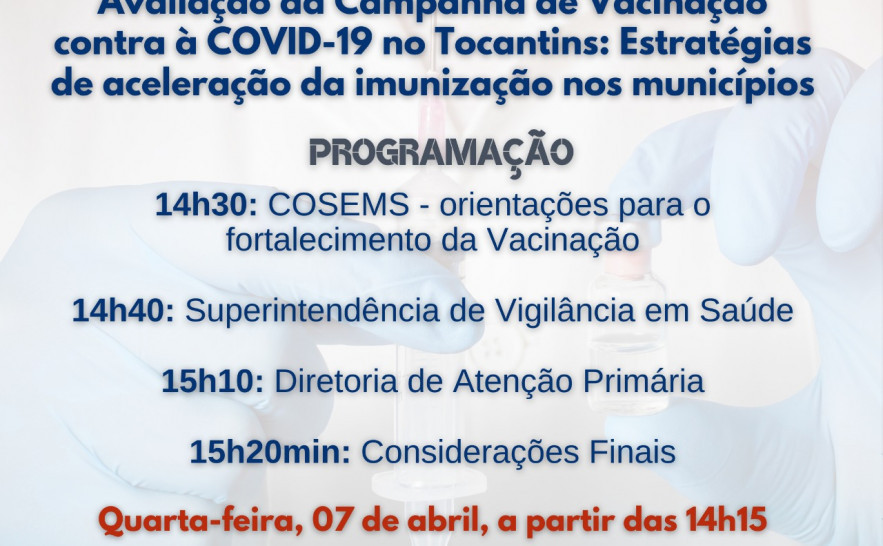 Público-alvo são secretários municipais de saúde.