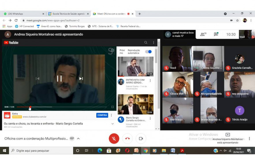 Objetivo dos encontros é construir processos coletivos para trabalhar as relações de trabalhos, de afetos, para fortalecimento destes frente ao cenário de pandemia da Covid-19