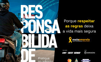 SES alerta para cuidado no trânsito durante Maio Amarelo